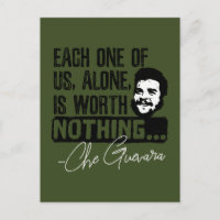 Che Guevara Zitat - Jeder allein verdient nichts
