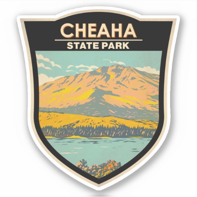 Cheaha Staat Park Alabama Abzeichen Aufkleber (Vorderseite)