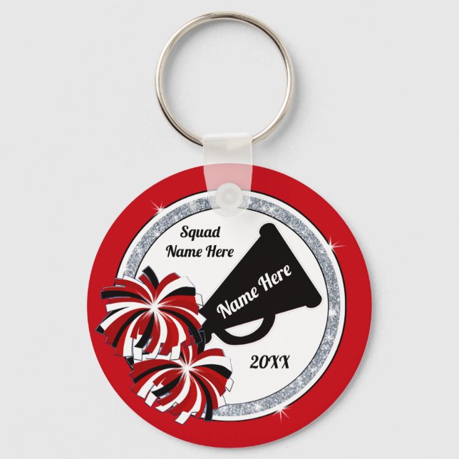 Cheap Cheerleader Geschenke in BULK, Ihre FARBE, T Schlüsselanhänger (Vorderseite)