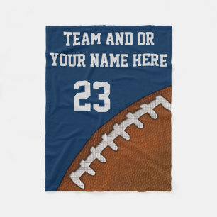 CHEAP Football Fleece Blanket NAME and NUMMER