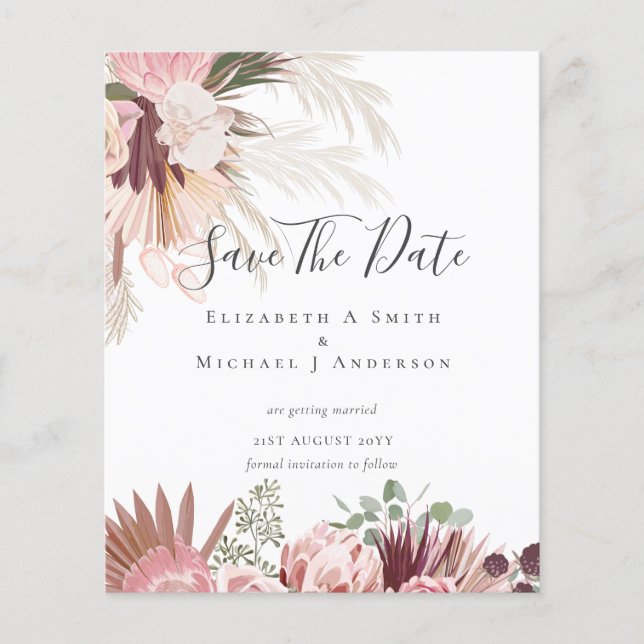 CHEAP FOTO RETT DATES - Pampas Grass Burgund Flyer (Vorne)