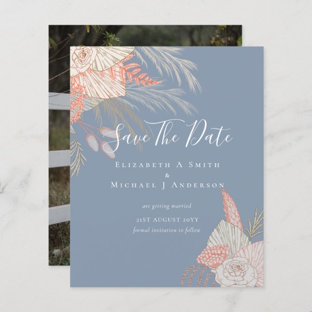 CHEAP Foto Rett Dates PAMPAS GRASS Terracotta (Vorne/Hinten)