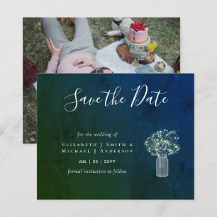 CHEAP Foto Rett Dates Rustic Gypsophila Mason Jar