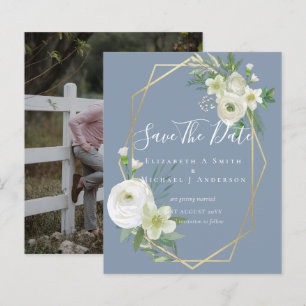 CHEAP Foto Rett Dates White Floral Greenery Leaf