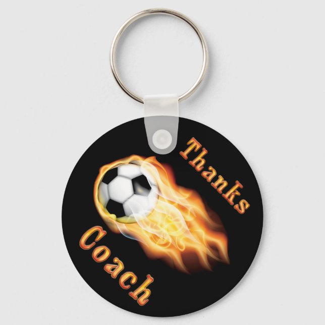 CHEAP Fußball Coach gibt Tipps Fußball-Schlüsselan Schlüsselanhänger (Vorderseite)