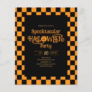 Cheap Retro Spooktacular Halloween Party Flyer