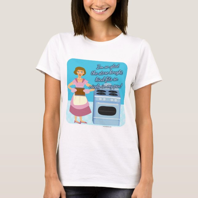 Cheat Brownies Snarky Hausfrau Kitsch T-Shirt (Vorderseite)