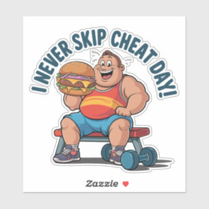 Cheat Day Champion: Gym Goals wieder maged! Aufkleber