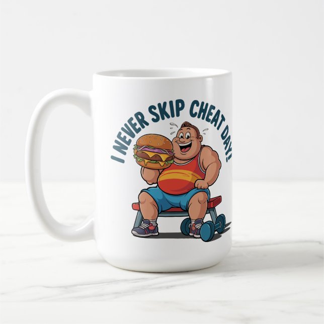 Cheat Day Champion: Gym Goals wieder maged! Kaffeetasse (Links)