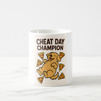 Cheat Day Vibes Tasse - Pizza Pup Edition