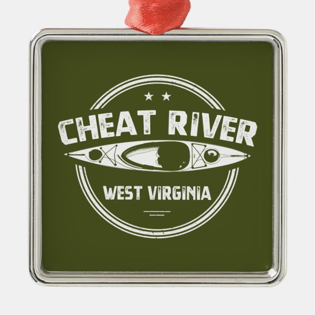 Cheat River, West Virginia Ornament Aus Metall (Vorne)