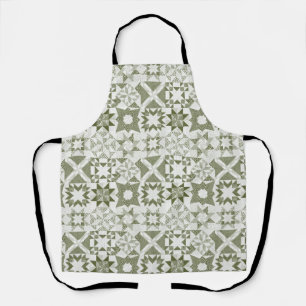 Cheater Traditionelle Patchwork Stars Quilt Green Schürze
