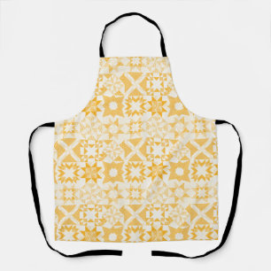 Cheater Traditionelle Patchwork Stars Quilt White Schürze