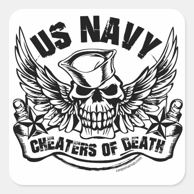 Cheatters of Death Corpsmanup.com Sticker (Devant)