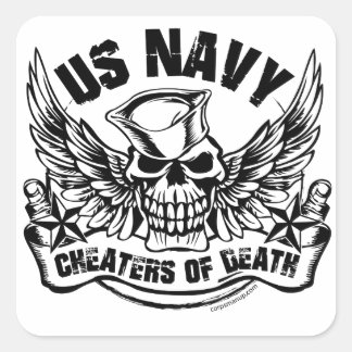 Cheatters of Death Corpsmanup.com Sticker