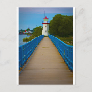 Cheboygan Lighthouse #6557 Postkarte