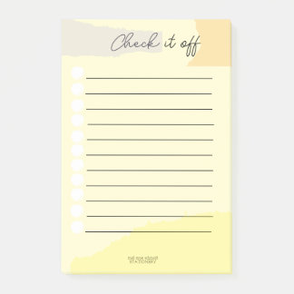 Check it off Notepad Post-it Klebezettel