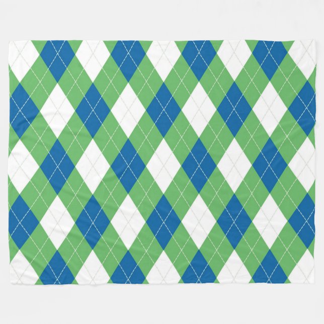 Checked Fleecedecke (Vorderseite (Horizontal))