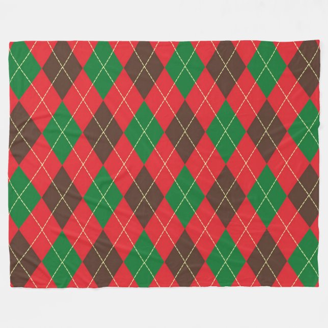 Checked Fleecedecke (Vorderseite (Horizontal))