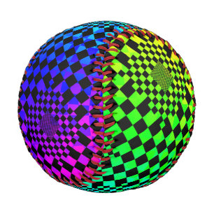 Checked Illusion von Kenneth Yoncich Baseball