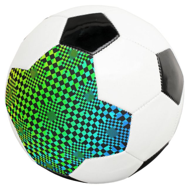 Checked Illusion von Kenneth Yoncich Fußball (Dreiviertel)