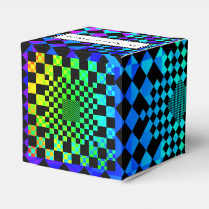 Checked Illusion von Kenneth Yoncich Geschenkschachtel