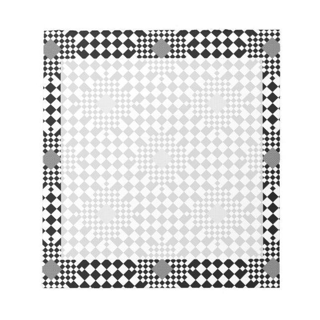 Checked Illusion von Kenneth Yoncich Notizblock (Vorderseite)