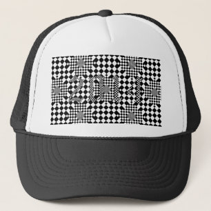 Checked Illusion von Kenneth Yoncich Truckerkappe