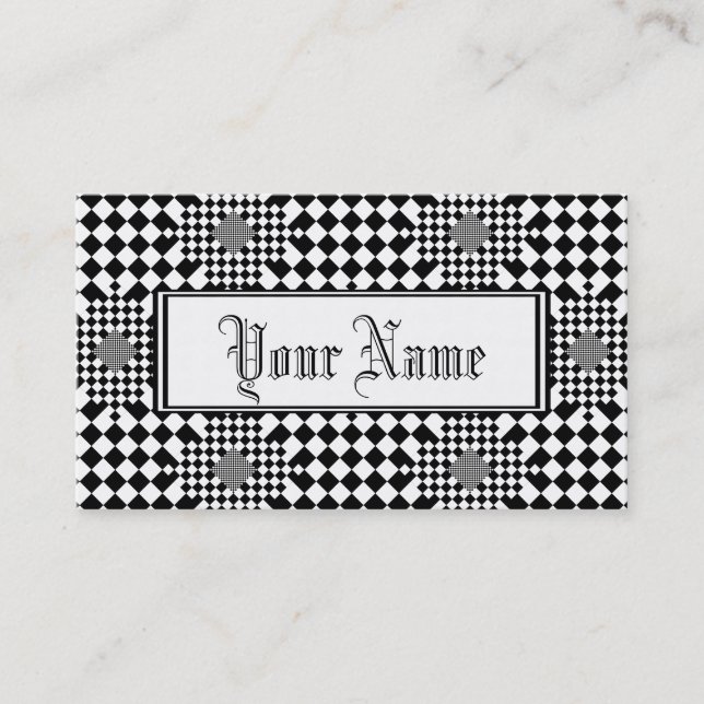 Checked Illusion von Kenneth Yoncich Visitenkarte (Vorderseite)