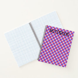 Checked Pattern Notebook | Stilvoll Notizbuch