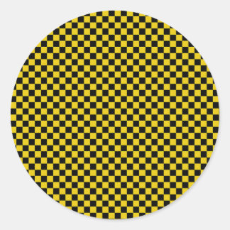Checked Runder Aufkleber