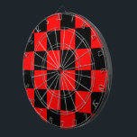 CHECKERBOARD DARTSCHEIBE<br><div class="desc">ROTE UND SCHWARZE PRÜFPLATTE</div>