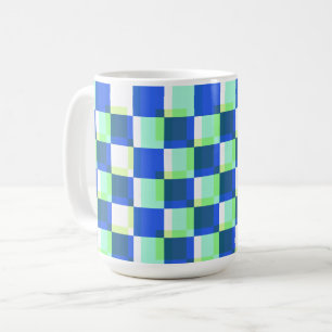 Checkerboard Double exposition Retro Art Mug Cup