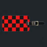 CHECKERBOARD GEPÄCKANHÄNGER<br><div class="desc">ROTE UND SCHWARZE PRÜFPLATTE</div>