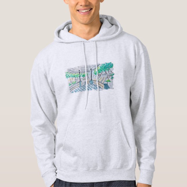 Checkerboard Kiosk Park View Hoodie (Vorderseite)