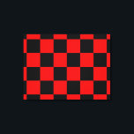 CHECKERBOARD LEINWANDDRUCK<br><div class="desc">ROTE UND SCHWARZE PRÜFPLATTE</div>