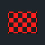 CHECKERBOARD LEINWANDDRUCK<br><div class="desc">ROTE UND SCHWARZE PRÜFPLATTE</div>
