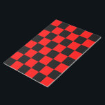 CHECKERBOARD NOTIZBLOCK<br><div class="desc">ROTE UND SCHWARZE PRÜFPLATTE</div>