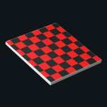 CHECKERBOARD NOTIZBLOCK<br><div class="desc">ROTE UND SCHWARZE PRÜFPLATTE</div>