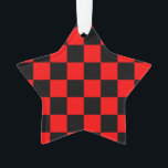 CHECKERBOARD ORNAMENT<br><div class="desc">ROTE UND SCHWARZE PRÜFPLATTE</div>