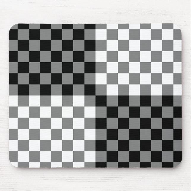 CHECKERBOARD PATTERN MOUSEPAD (Vorne)
