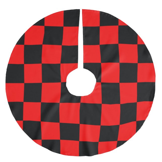 CHECKERBOARD POLYESTER WEIHNACHTSBAUMDECKE (Vorderseite)