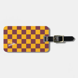 Checkerboard Sports Team Colors School - ITIALER S Gepäckanhänger