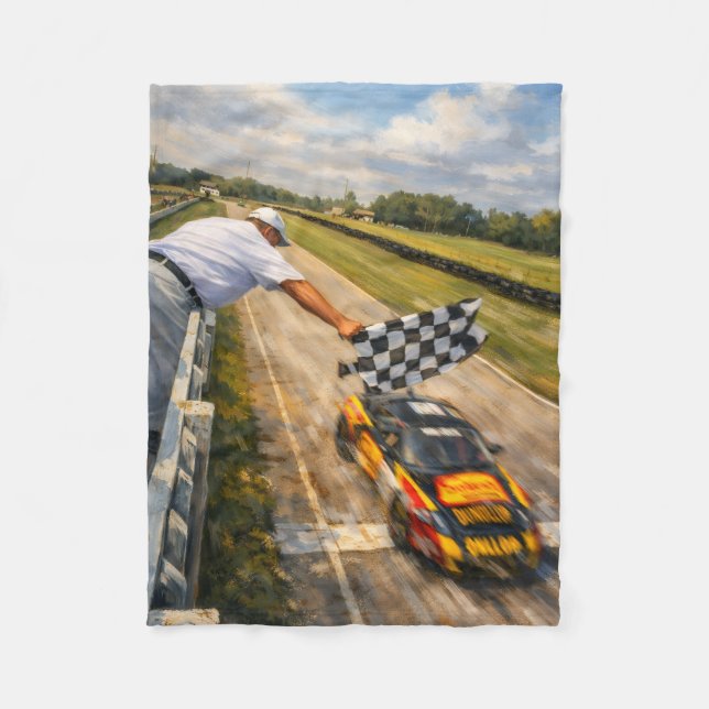 Checkered Flag Blanket Fleecedecke (Vorderseite)