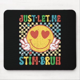 Checkered Just Gelassen Stim Bruh Autismus Bewusst Mousepad