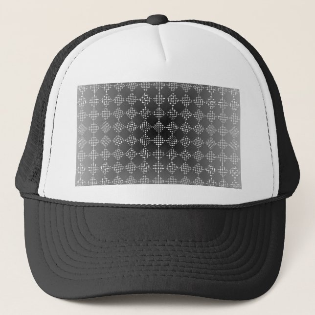 Checkered Moire von Kenneth Yoncich Truckerkappe (Vorderseite)