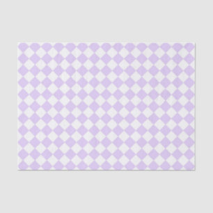 Checkered Muster des lila Diamanten Seidenpapier