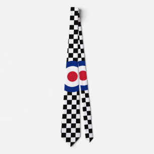 Checkered schwarzes laufendes Ziel-Mod Krawatte