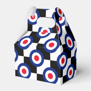 Checkered schwarzes laufendes Ziel-Mod-Party Geschenkschachtel