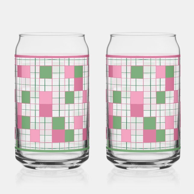 Checkered Soda Glass Dosenglas (Vorderseite)